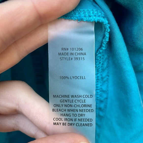 Soft Surroundings Turquoise Skirt Size PM - Picture 6 of 6